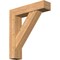 Ekena Millwork Traditional Craftsman Smooth Bracket w/ Offset Brace, Western Red Cedar, 7 1/2"W x 32"D x 36"H BKT0806X32X36TRA04SWR - alternate 1